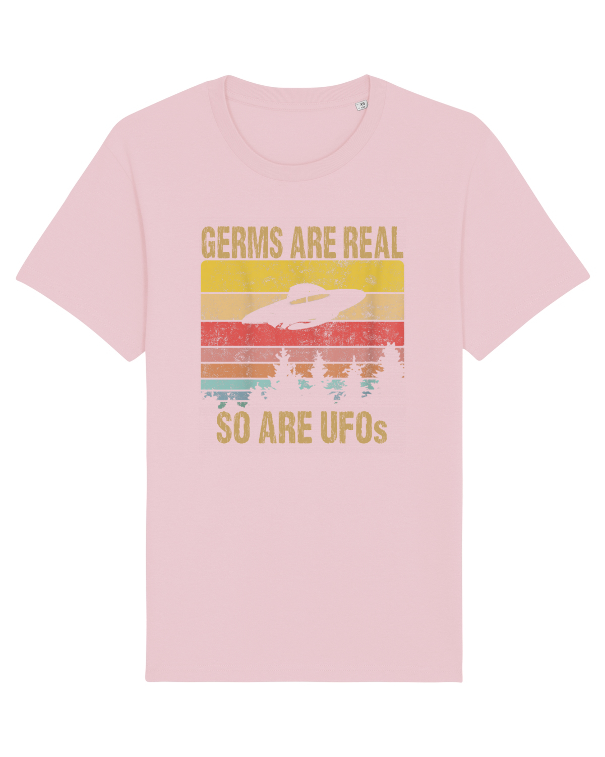 Tricou mânecă scurtă Unisex Rocker Cotton Pink