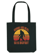 Germs Are Real So Is Bigfoot Retro Distressed Sunset Sacoșă textilă