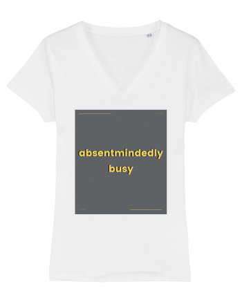 absentmindedely busy White