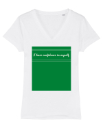 i have confidence in myself Tricou mânecă scurtă guler V Damă Evoker