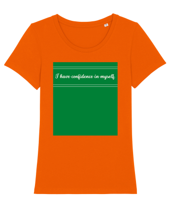 i have confidence in myself Bright Orange