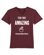 Nu uita că ești minunat Tricou mânecă scurtă guler V Bărbat Presenter
