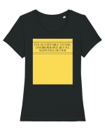 it s acceptable  Tricou mânecă scurtă guler larg fitted Damă Expresser