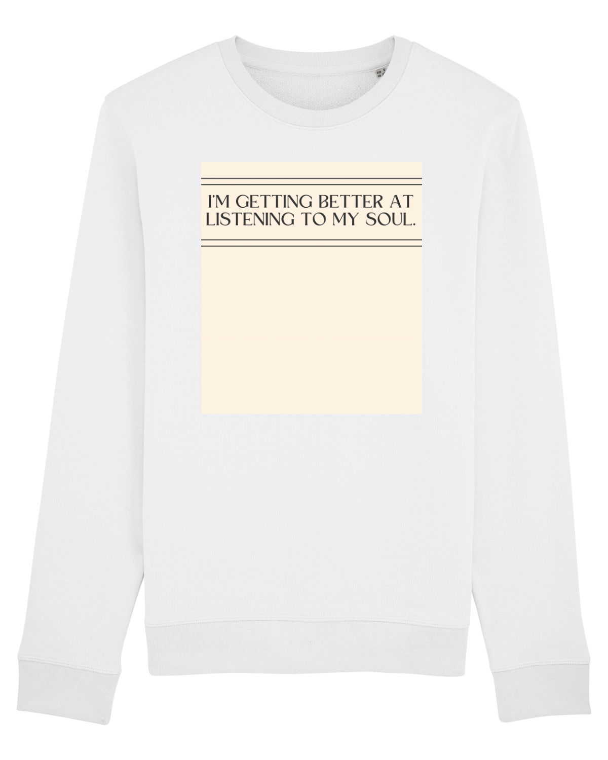 Bluză mânecă lungă Unisex Rise White