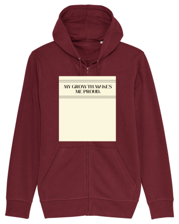 my growth makes me proud Burgundy