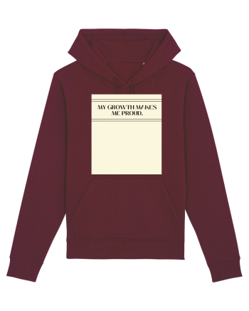 my growth makes me proud Burgundy