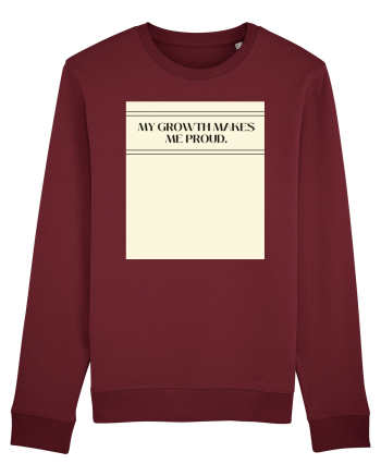 my growth makes me proud Burgundy