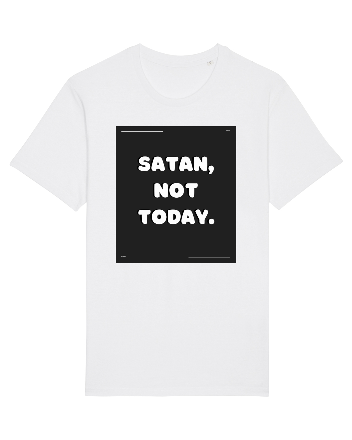 Tricou mânecă scurtă Unisex Rocker White