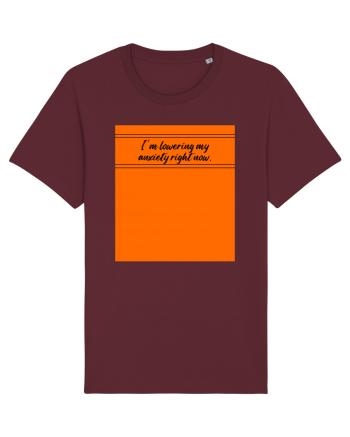 i m lowering my anxiety right now Burgundy