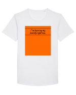 i m lowering my anxiety right now Tricou mânecă scurtă guler larg Bărbat Skater