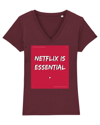 netflix is essential Burgundy
