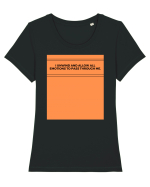 i unwind and allow all emotions to pass through me Tricou mânecă scurtă guler larg fitted Damă Expresser