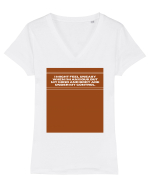 i might feel uneasy when i m anxious but my mind and body are under my cont Tricou mânecă scurtă guler V Damă Evoker