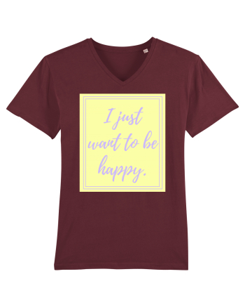 i just want to be happy2 Burgundy