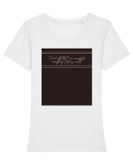 i have faith that i can accomplish everything Tricou mânecă scurtă guler larg fitted Damă Expresser