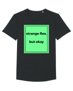 strange flex but okay2 Tricou mânecă scurtă guler larg Bărbat Skater