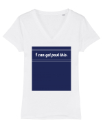 i can get past this Tricou mânecă scurtă guler V Damă Evoker