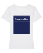 i can get past this Tricou mânecă scurtă guler larg fitted Damă Expresser