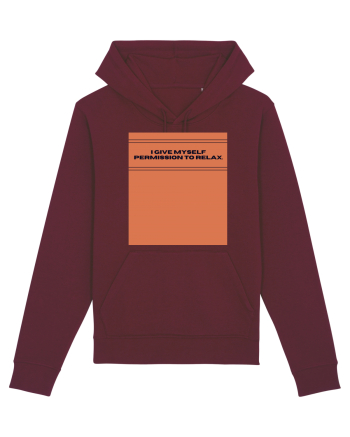 i give myself permission to relax Burgundy