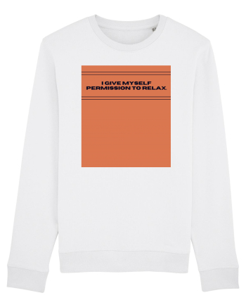 i give myself permission to relax White