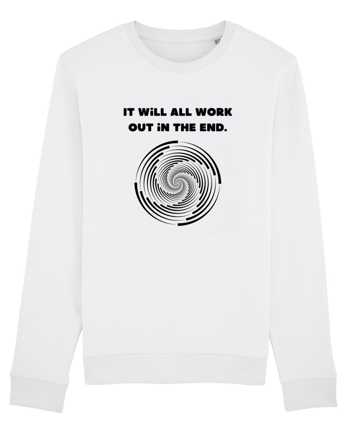 Bluză mânecă lungă Unisex Rise White