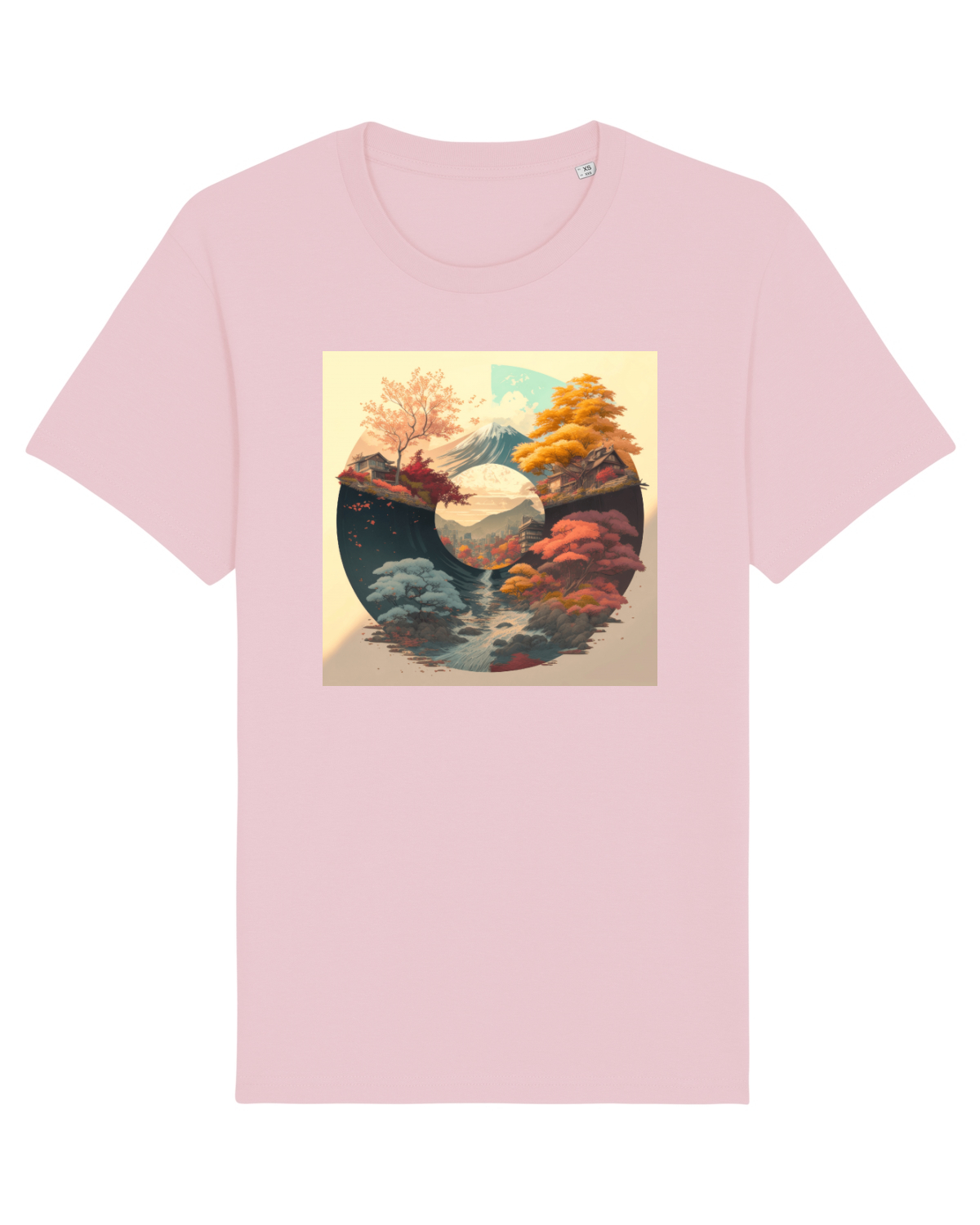 Tricou mânecă scurtă Unisex Rocker Cotton Pink