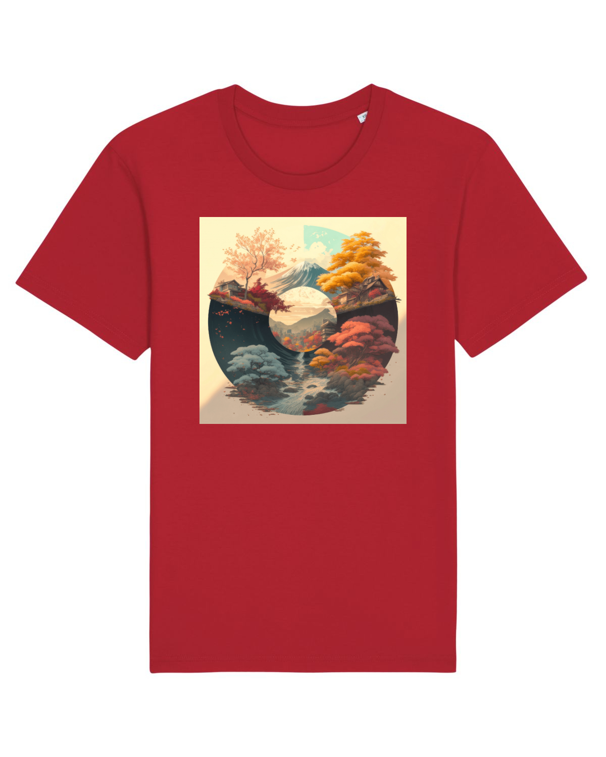 Tricou mânecă scurtă Unisex Rocker Red