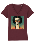 Mexican Dead Hombre Tricou mânecă scurtă guler V Damă Evoker