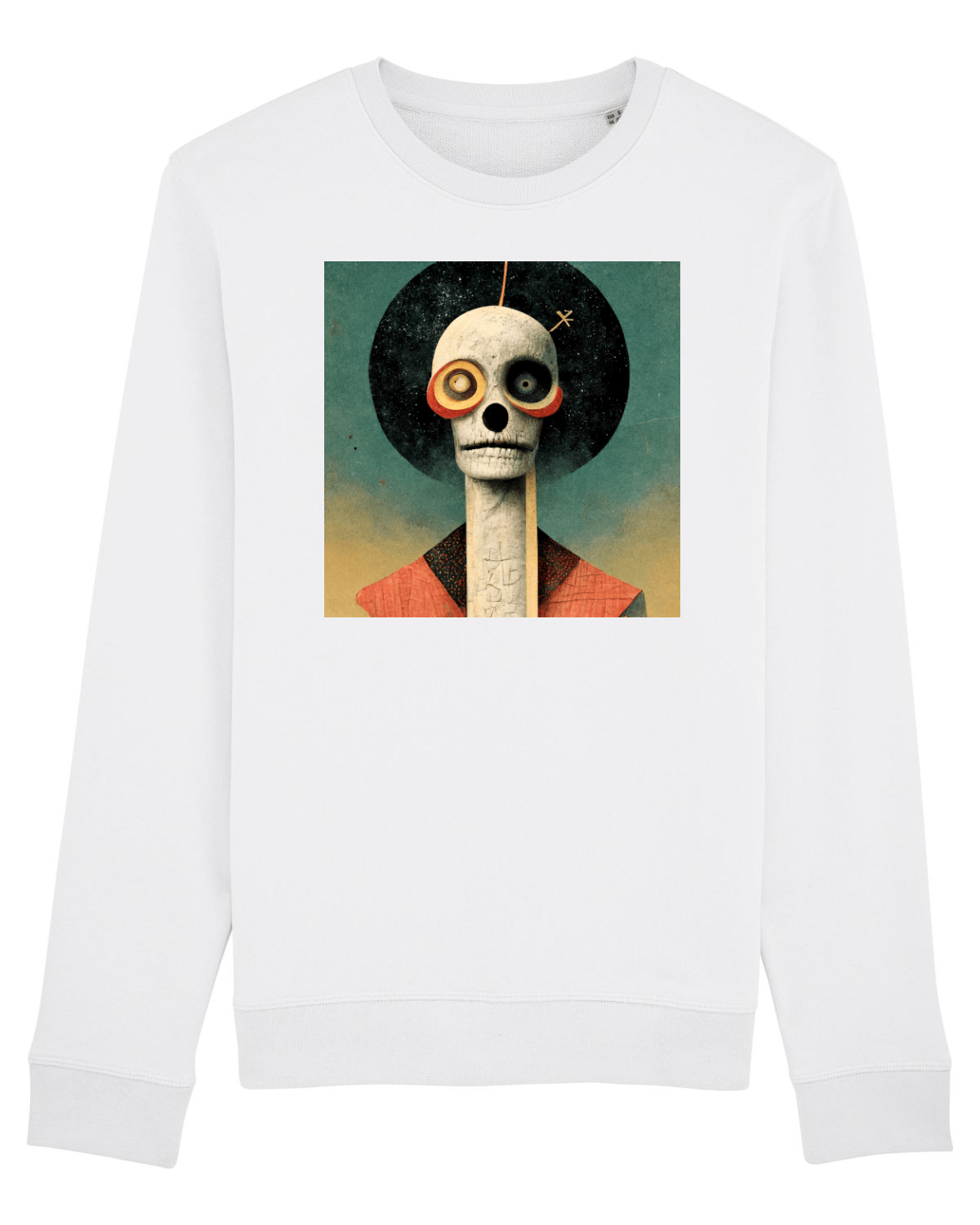 Bluză mânecă lungă Unisex Rise White