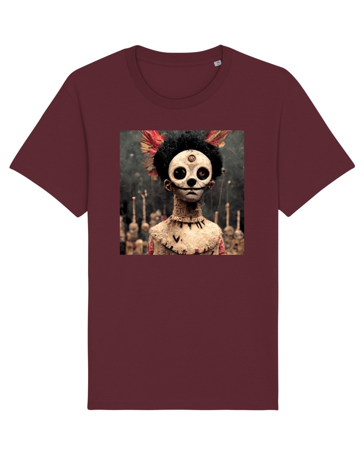 Tricou mânecă scurtă Unisex Rocker Burgundy