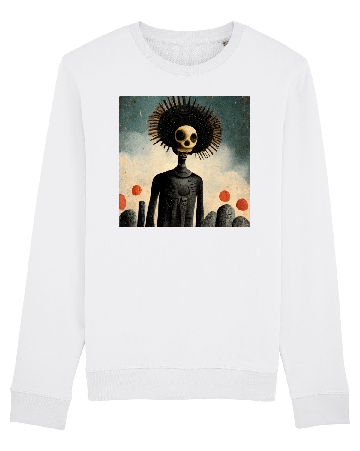 Bluză mânecă lungă Unisex Rise White