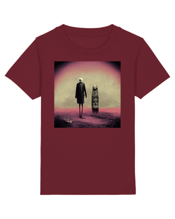 Abstract eyes - The eyes never lie Burgundy