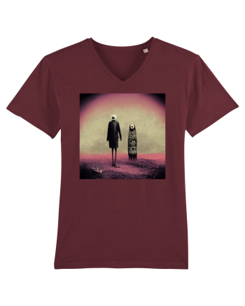 Abstract eyes - The eyes never lie Burgundy