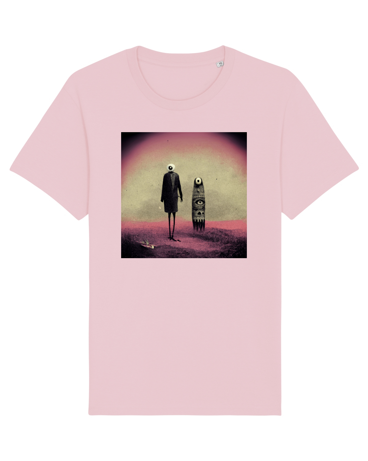 Tricou mânecă scurtă Unisex Rocker Cotton Pink