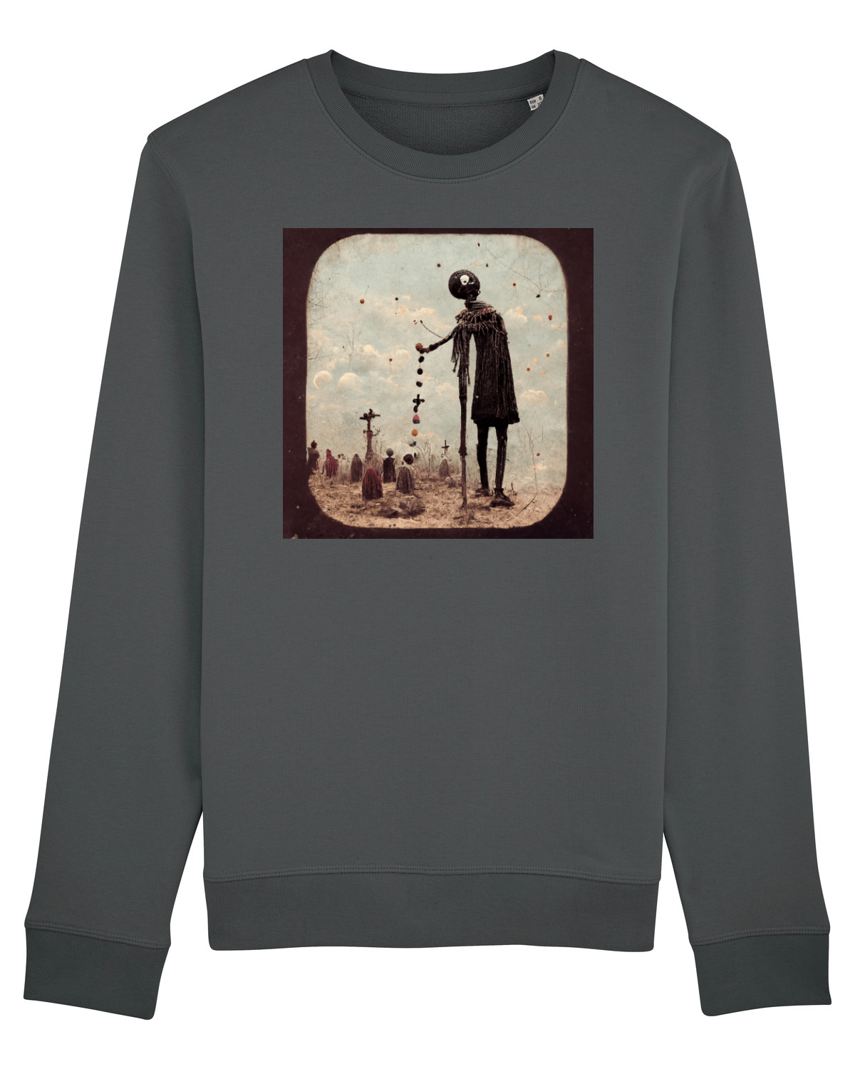 Bluză mânecă lungă Unisex Rise Anthracite