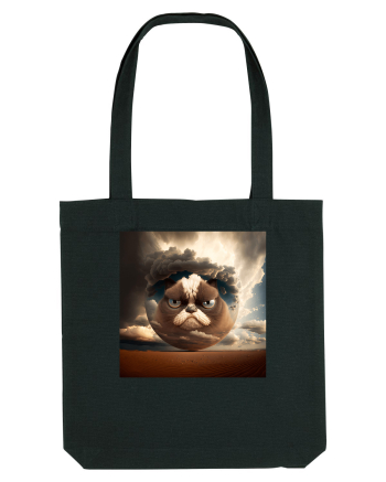 Grumpy Sphere Cat Black