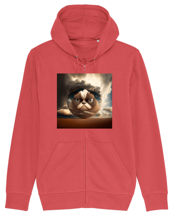Grumpy Sphere Cat Carmine Red