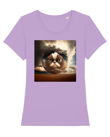 Grumpy Sphere Cat Lavender Dawn