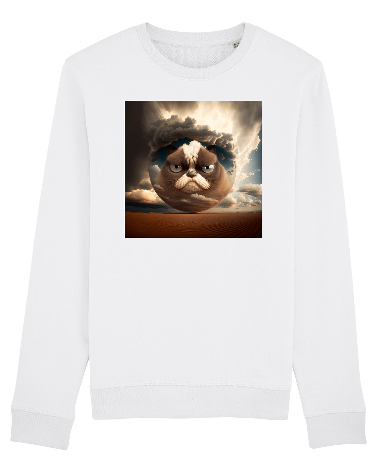 Bluză mânecă lungă Unisex Rise White