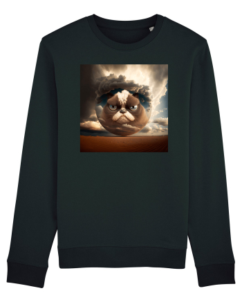 Grumpy Sphere Cat Black