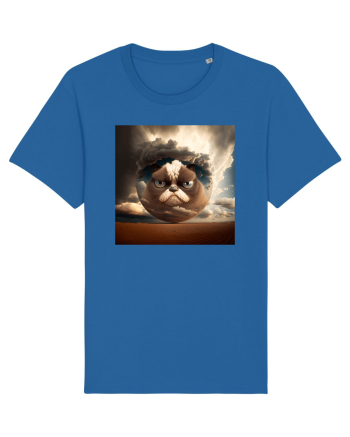 Grumpy Sphere Cat Royal Blue