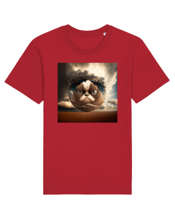 Grumpy Sphere Cat Red