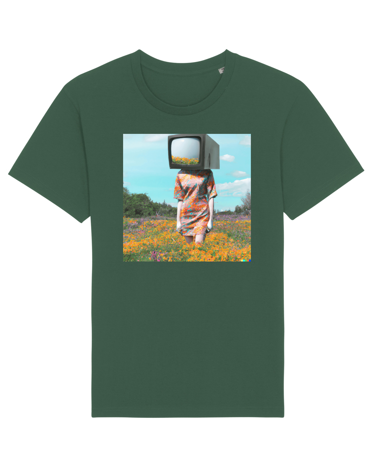 Tricou mânecă scurtă Unisex Rocker Bottle Green