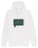 don t believe everything you hear Hanorac cu fermoar Unisex Connector