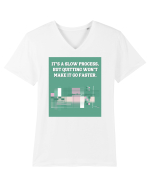 it s a slow process Tricou mânecă scurtă guler V Bărbat Presenter