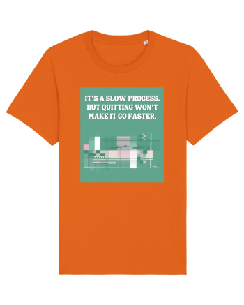it s a slow process Bright Orange