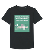it s a slow process Tricou mânecă scurtă guler larg Bărbat Skater