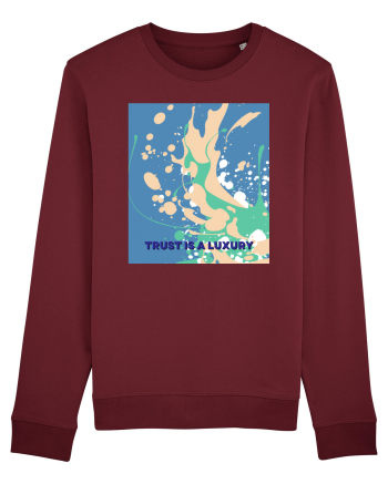 trust is a luxury2 Burgundy