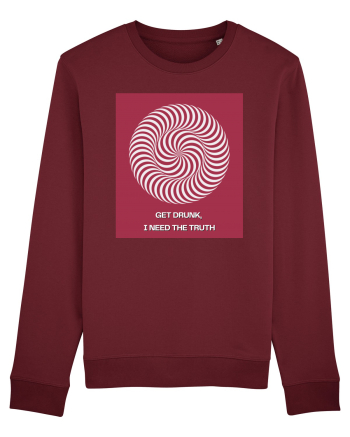 get drunk, i need the truth2 Burgundy