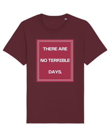 there are no terrible days2 Burgundy